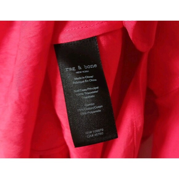 Rag & Bone Womens Debbie Long Sleeve Faux Wrap High Low Top Size L - Picture 9 of 11